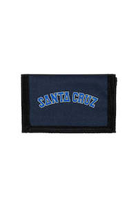 Santa Cruz Collegiate Strip Velcro Wallet Navy