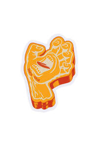 Gifts: Santa Cruz Youth Screaming Foam Hand Sticker Yellow