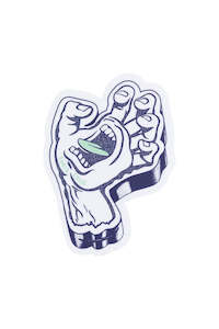 Santa Cruz Youth Screaming Foam Hand Sticker Dark Blue