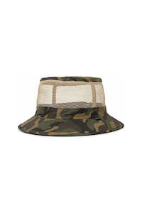 Brixton Hats: Brixton Hardy Bucket Hat Camo/Tan