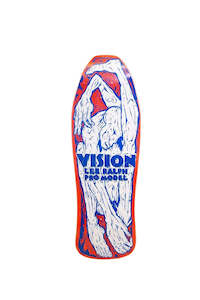 Skate Decks: Vision Lee Ralph Modern Concave Red Stain / White Deck Deck 10.25"