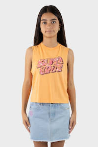 Girls Tees Tanks: Santa Cruz Youth Vibes Fill Front Muscle Orange