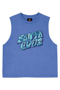 Santa Cruz Youth Vibes Fill Front Muscle Blue