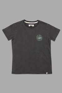 Size 2: Just Another Fisherman Mini Trev Tee Aged Black