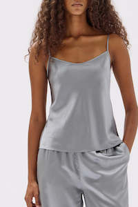 Size 6: Assembly Signature Silk Cami Silver