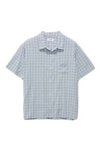 XLARGE WALL CHECK SS SHIRT BLUE