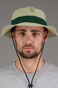 Size S M: Just Another Fisherman Voyager Wide Brim - Light Grey/Green