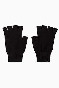 Size M L: Huffer Merino Fingerless Gloves Black