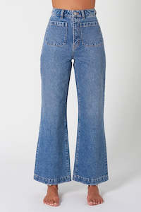 Rollas Sailor Jean Janet Recycled Mid Vintage Blue