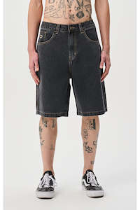 Size 36: XLARGE Bull Denim 91 Short Washed Black