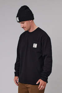 Just Another Fisherman Quality Heavy Shore Ls Tee Black