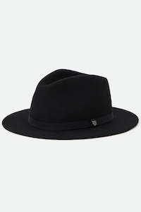 Brixton Messer Packable Fedora Black/Black