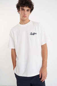 Huffer Block Tee 220/Can'T Deny Chalk