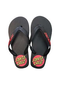 Santa Cruz Classic Dot Black Jandal