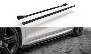 Motor vehicle part dealing - new: Street Pro Side Skirts Diffusers + Flaps Volkswagen Scirocco R Mk3