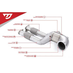 UNITRONIC DOWNPIPE FOR 2.5TFSI EVO