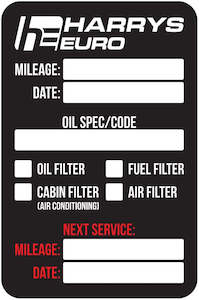 Motor vehicle part dealing - new: HARRYS EURO SERVICE DECAL