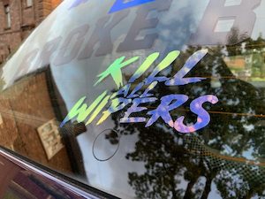 KILL ALL WIPERS | WRITTEN IN BLOOD DECAL