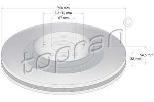 FRONT BRAKE ROTOR SET 350MM | 1644211412