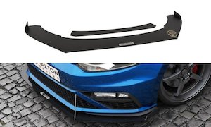 Motor vehicle part dealing - new: FRONT RACING SPLITTER VW POLO MK5 GTI FACELIFT (with wings)