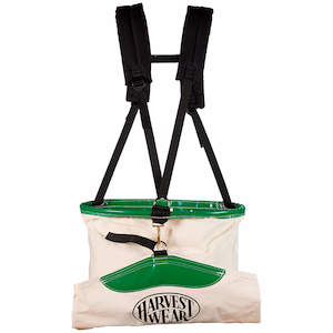 Harvester: "Hoopbag" 33L Large Soft Shell Picking Bag with 3-point Harness