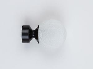 Clearance Surefit Black Rod Crash Frosted Finial