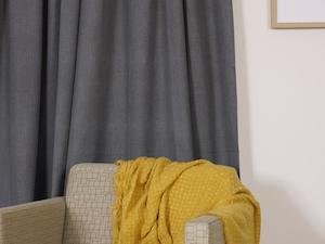 Waihi Graphite Blockout Pencil Pleat Curtains