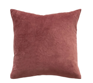 Blind: Majestic Velvet-Linen Marsala Filled Cushion