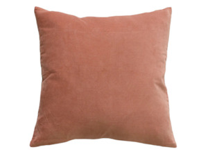 Blind: Majestic Velvet-Linen Muted Coral Filled Cushion