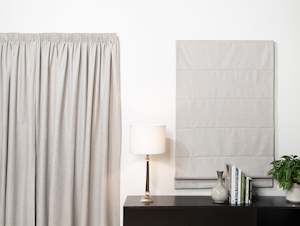 Omaha Blockout Pencil Pleat Curtains - Linen