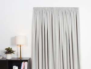 Nevis Blockout Pencil Pleat Curtains - Silver