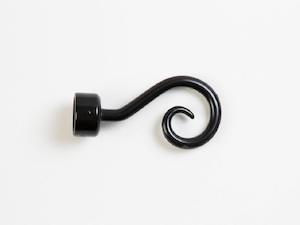 Clearance Harvey's Black Metal Crook Finial