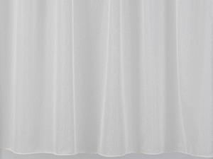 Boston Boucle Net Curtain Fabric - White