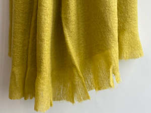 Blind: Lafayette Wool Blend Throw - Mustard