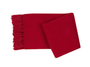 Rhapsody Acrylic Throw Red