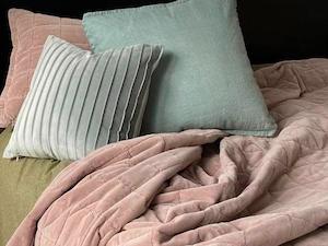 Winton Blush Quilted Coverlet