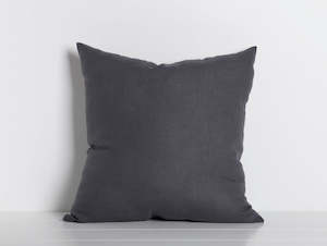 Maia Linen Filled Cushion - Charcoal