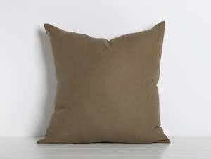 Maia Linen Filled Cushion - Olive