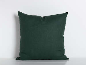 Maia Linen Filled Cushion - Emerald