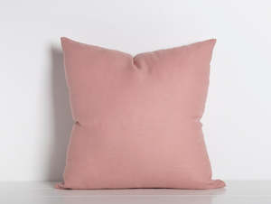 Maia Linen Filled Cushion - Blush