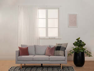 Blind: Voile White Curtains