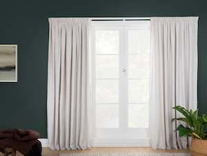 Blind: Montrose Lined Pencil Pleat Curtains - Cloud