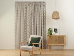 Blind: Viva Lined Silver Pencil Pleat Curtains