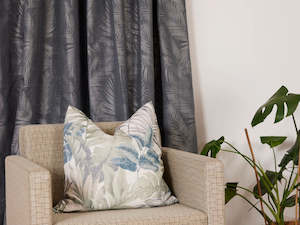 Blind: Haiku Graphite Lined Pencil Pleat Curtains