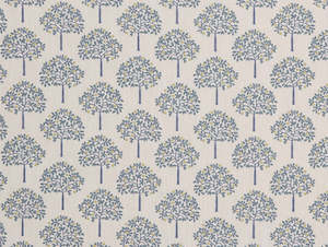 Orange Grove Lapis Fabric