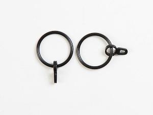 Harvey's Black Metal Curtain Rings