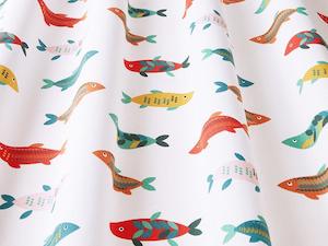 Mr Fish Poppy Fabric