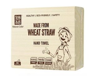 Wholesaling, all products (excluding storage and handling of goods): Wheat Straw Hand Towel 20 Packs/CTN