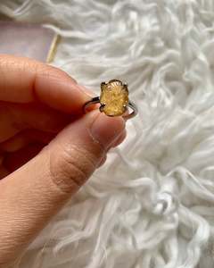 Yellow Tourmaline Ring