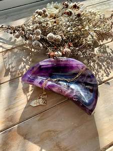 Amethyst Crescent Moon Bowl